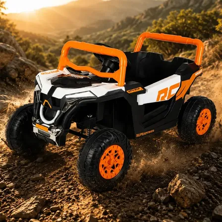 Carrinho Elétrico Infantil De Controle Remoto Quadriciclo UTV 12V Bang Toys Wild Racer