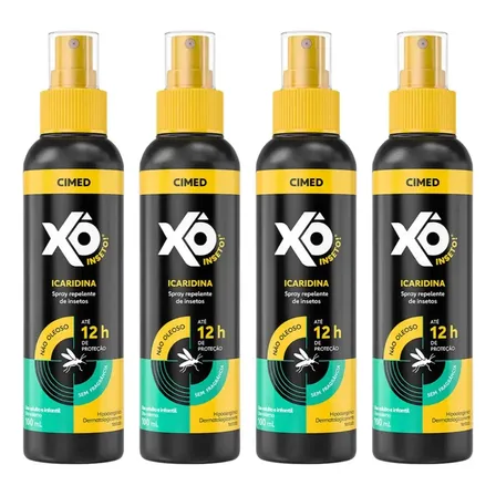 Kit 4un Repelente Xô Inseto Icaridina 25% 100ml - Cimed