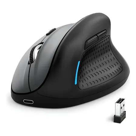 Gaming Vertical Mouse Suporte Bluetooth 2.4G Sem Fio 4800 DPI para gamer Ratos computador laptop PC E-Yooso X45