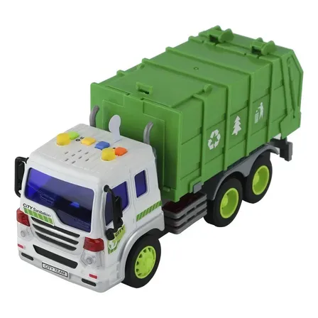 Caminhão de Reciclagem BBR Toys Bbr3034 1:32 Som e Luz