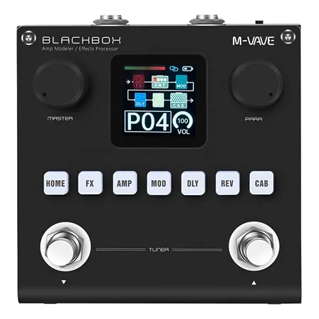 Pedal Multiefeitos M-Vave Blackbox Digital Para Guitarra Com Bluetooth
