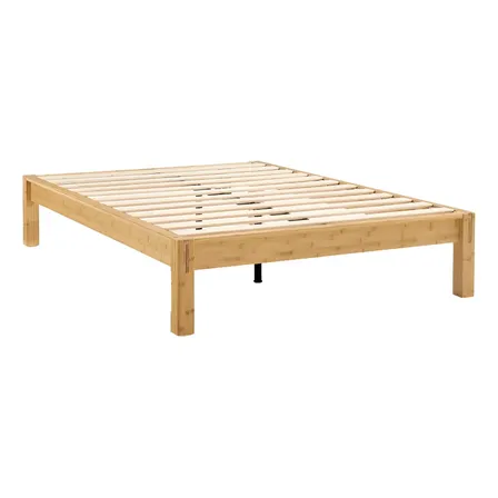 Cama Luuna Bambu Casal, Design Natural, Fácil Montagem