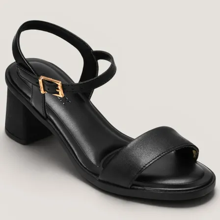 Sandalia Em Couro Usaflex Ao24001 001-preto Lisa 37 Br