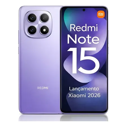 Smartphone Xiaomi Note 15 256gb 8gb Ram Dual Sim Celular Lilás