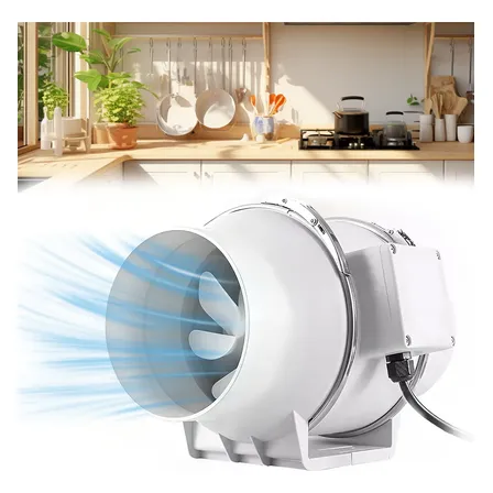 Exaustor Axial In-line Turbo 100mm Cor Branco 110/220v