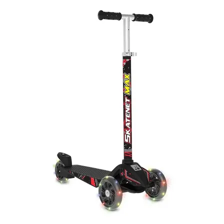 Patinete Skatenet Max Led Black Bandeirante