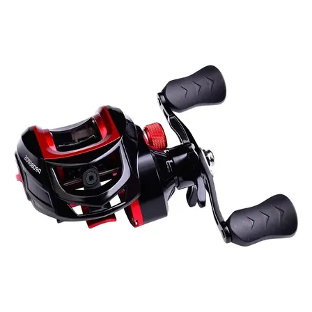 Carretilha-pesca 7.2:1,molinete Acessório Pescaria Camping Vermelho-r Direito