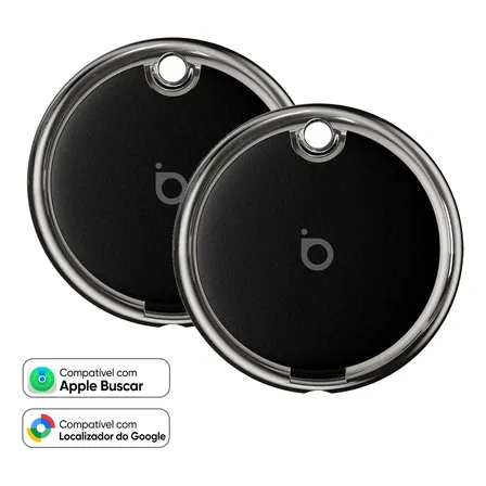 2Kits Smart Tag Rastreador GPS Compatível iPhone IOS E Android Mini Air Tag Localizador para Chaveiro Bolsa Pets Mala Bicicleta com Cordão Bateria Substituível(365 Dias),Basike