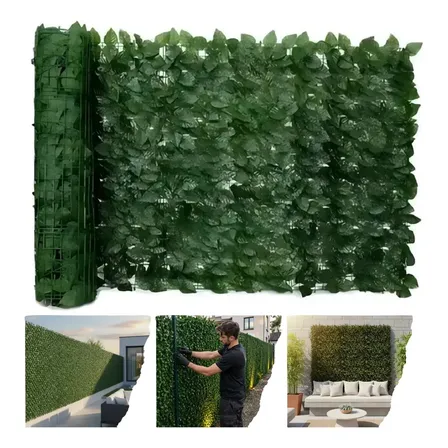 Muro Inglês Jardim Vertical Artificial 2x1 Metros Ficus Marca Noogs Proteção UV