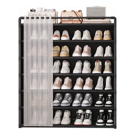 Sapateira Organizador De Sapatos Com 7 Prateleiras Multiuso