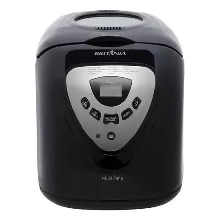 Panificadora Multipane 12P Com Função Timer e Antiaderente Potência de 550W Cor Preto Britânia
