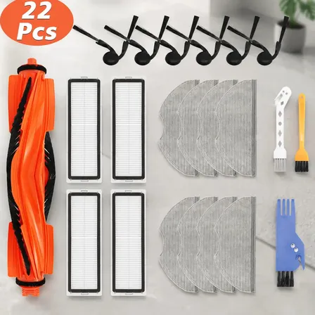 Kit 22 Acessórios Xiaomi Robô S40 S40c H40 Aspirador Mops E Scova