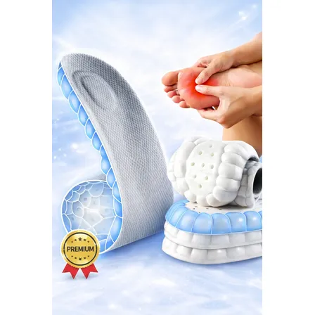 Palmilha Ortopédica Gel 4d Nuvem Altíssimo Conforto