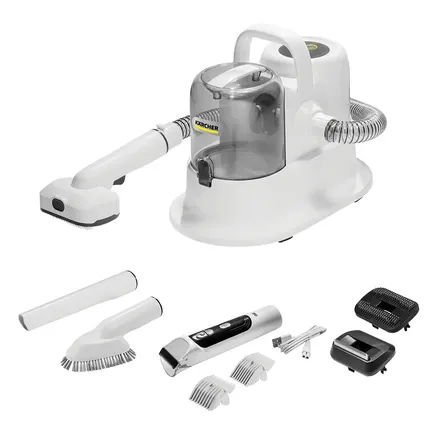 Aspirador De Pelos Com Fio Kärcher Pet Clean E Tosador Recarregável, Kit 5 Em 1 Silencioso (66db) E 300w De Potência