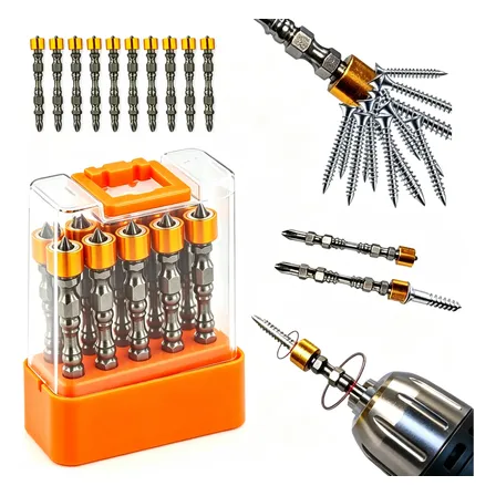 Kit 10 Bits Magnético Ponteira Philips Parafusadeira 65mm