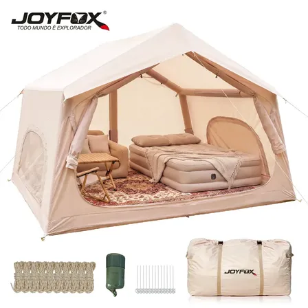 Barraca Inflável Automática Joyfox 4 Pessoas Impermeável 3000mm Camping