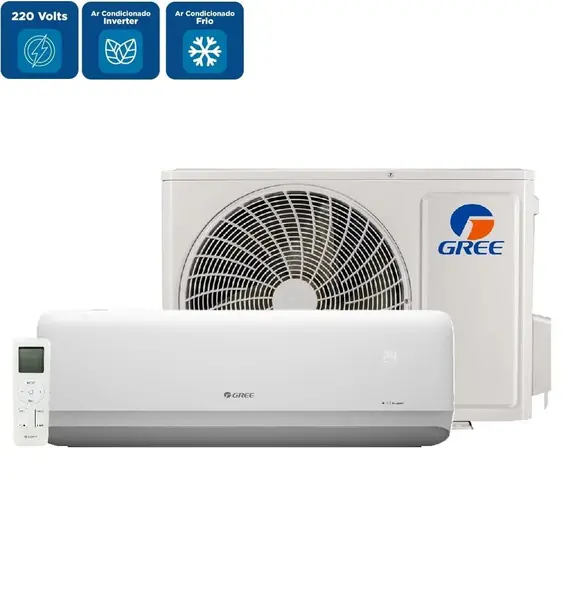 Ar Condicionado Split Hi Wall Inverter Gree G-Side 12000 BTU/h Frio GWC12ATCXB-D6DNA3C 220 Volts