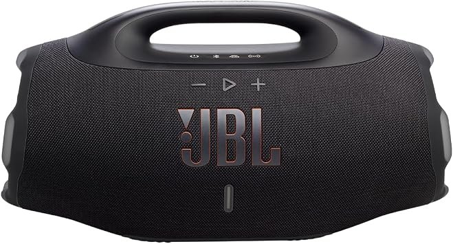 JBL, Caixa de Som, Boombox 4, Bluetooth, Som JBL Pro, AI Sound Boost, Graves Personalizáveis, Bateria de até 34h, IP68, Áudio Lossless – Preta