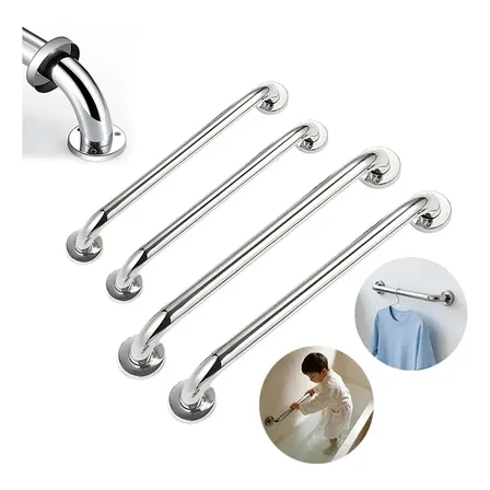 Barra Alça Apoio Banheiro Dreamway 40 E 60cm Alta Qualidade Inox 4pcs