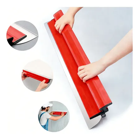 Desempenadeira Espatula 60cm Aço Inox P/ Corrida Massa