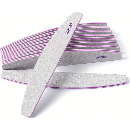 Lixas De Unha Profissional 100/180 Para Manicure C/2
