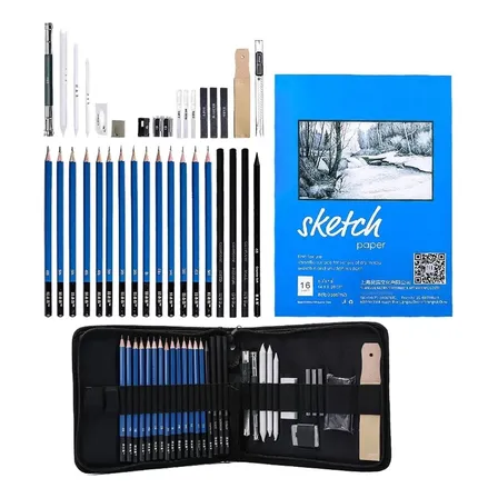 35pcs Kits Para Desenho Técnico Profissional Esboço Lápis