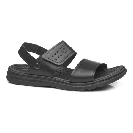 Sandalia Pegada Masculina 134203 Preto Liso 40 Br