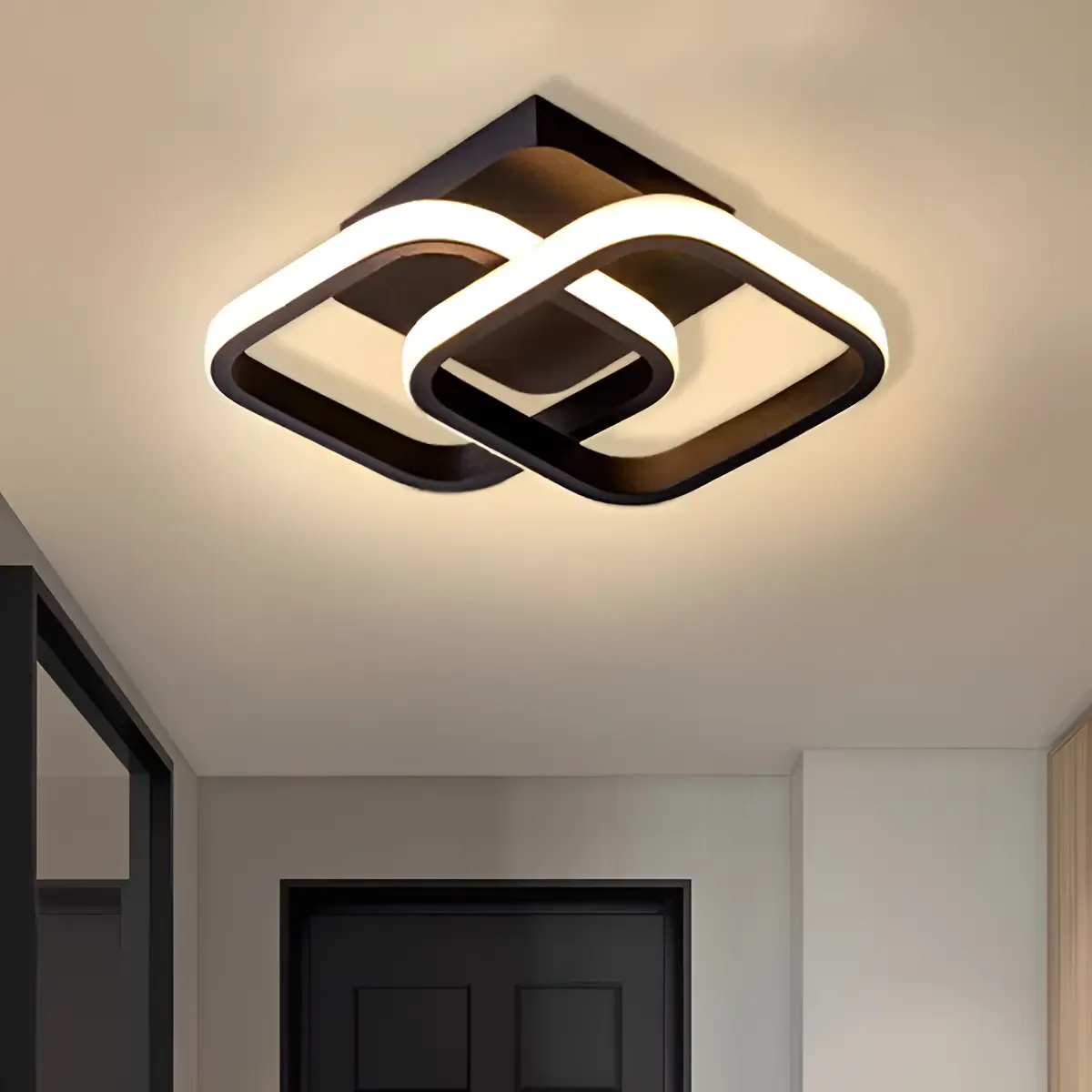 Luminária Plafon Teto Pendente Quadrado Sobrepor Luz Led 30w