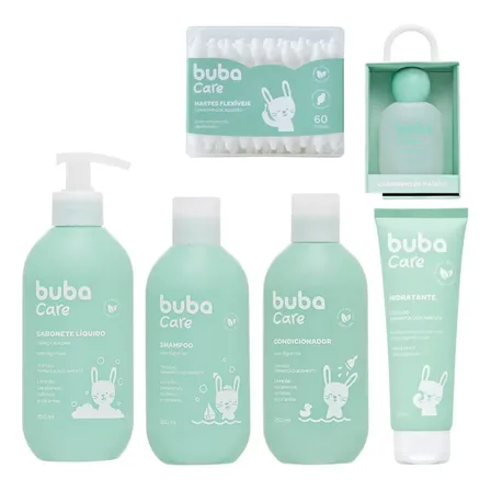 Kit Cuidado Com Bebê Completo C/6 Itens - Buba Care