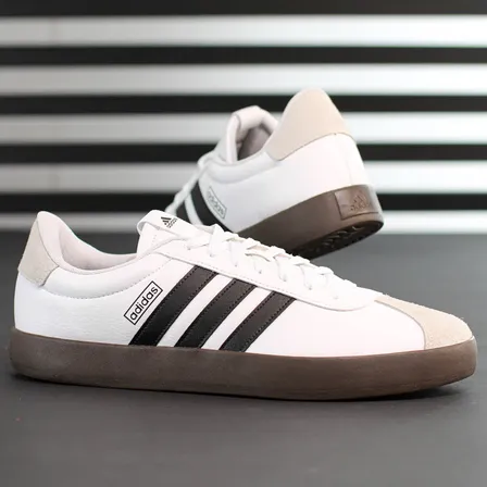 Tênis adidas Vl Court 3.0 Branco Preto E Cinza Masculino
