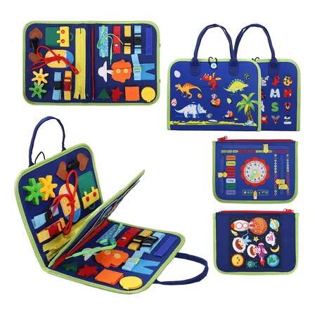 Brinquedo Sensorial Montessori Infantil Azul
