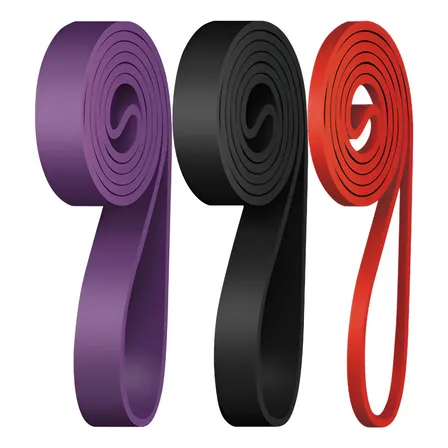 Kit 3 Pilates Super Bands Elastico-treino Musculaçao Faixa Preto