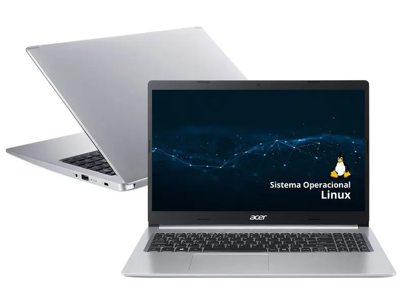 Notebook Acer Aspire 5 A515-45-R478 AMD Ryzen 5-5500U 16GB RAM 512GB SSD 15.6" FHD LED IPS 60Hz Linux Gutta