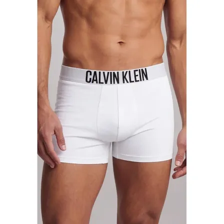 Kit 2 Cuecas Boxer Cotton Intense Power Calvin Klein Branco Liso Gg