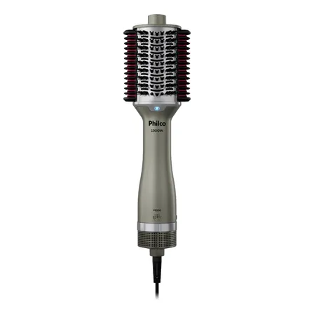 Escova Secadora Pes30 Multicerdas 4 Em 1 1300w Philco Bivolt Prateado