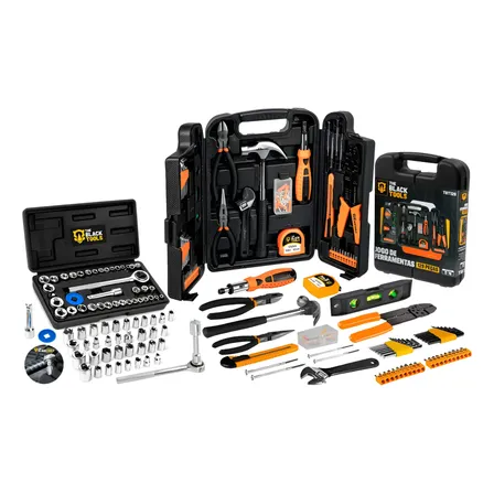 Kit De Ferramentas Combinadas The Black Tools 169 Peças Preto