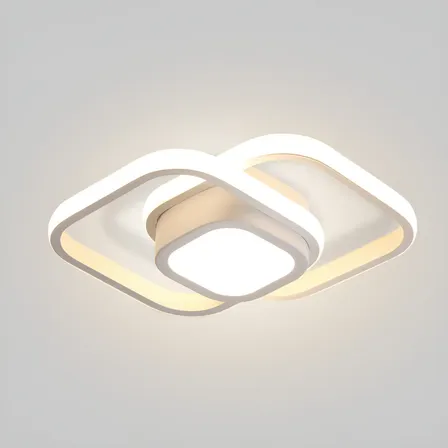 Luminária Teto Led,paflon Sobrepor Moderna Banheiro Sala3em1 127/220v Branco