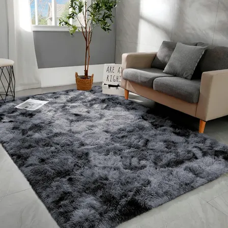 Tapete 2,00x1,50 Peludo Felpudo Sala E Quarto Cores Cor Cinza Mesclado Desenho Do Tecido Pelo Alto Casa Laura Enxovais Tapete Médio Para Sala
