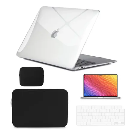 Capa Bolsa Película Teclado P/ Macbook Air 13.6 M2 M3 M4 5pc Transparente