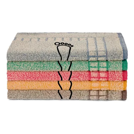 Kit 05 Tapete P/ Banheiro Felpudo 45x70cm 100%algodão Oferta