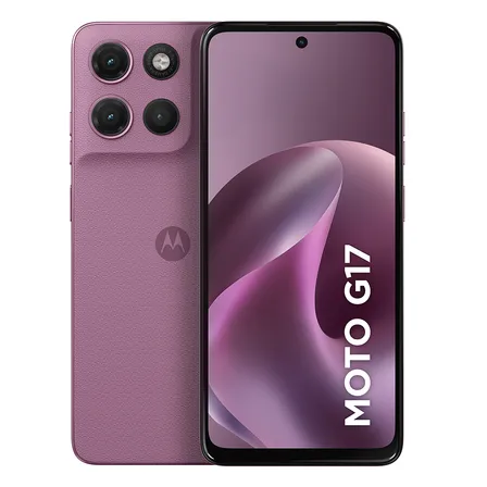 Smartphone Motorola Moto G17 4g - 256gb 12gb (4gb Ram + 8gb Ram Boost), Camera 50mp Sony Lytia 600, Tela Fhd+ 60hz, Bateria 5200 Mah - Rosa