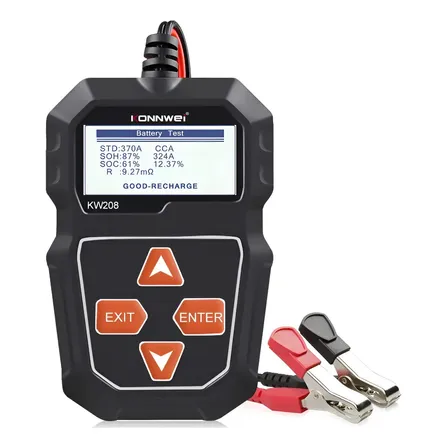 Testador de bateria de carro Konnwei Kw208 - 12V, Probad