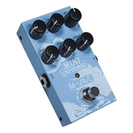 Pedal de Efeito M-Vave Mini Universe Reverb com 9 Tipos para Guitarra