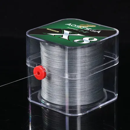 Linha Pesca Multifilamento X8 300m Aostsoa Cinza 0.37mm 32kg