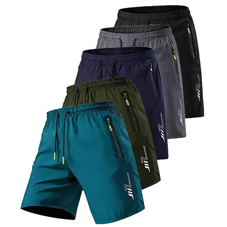 Calça Cargo Jogger Masculina Com Bolsos Laterais E Punho Elástico 5pcs M