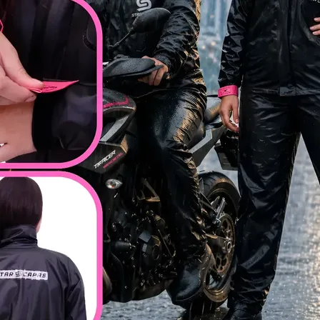 Capa De Chuva Motoqueiro Impermeavel Motoboy/girl Reforçada Rosa G