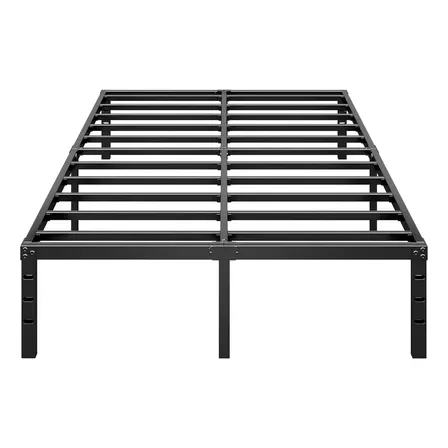 Estrado De Cama Metal Casal Preto Com Armazenamento Preto