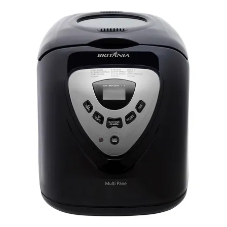 Panificadora Multipane 12 Programações Com Função Timer e Antiaderente Potência de 550 W Cor Preto Britânia